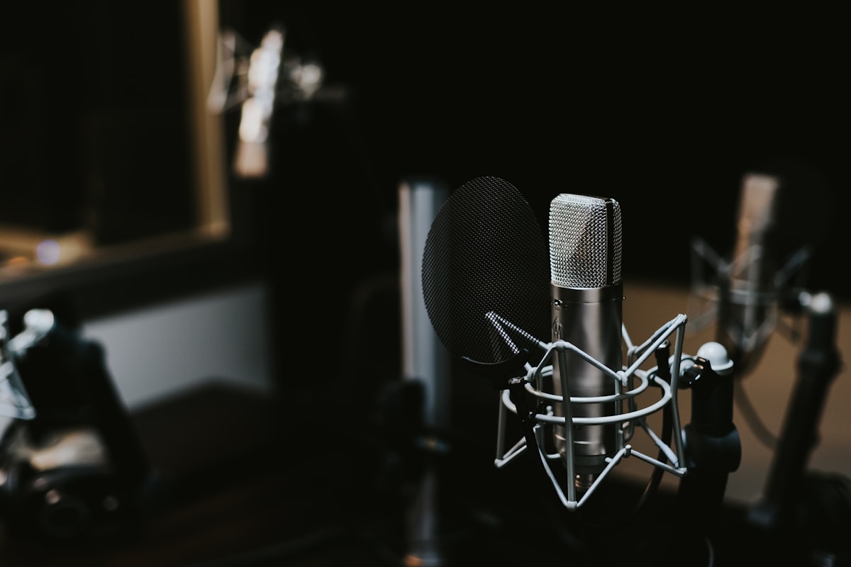 Professional podcast recording microphone