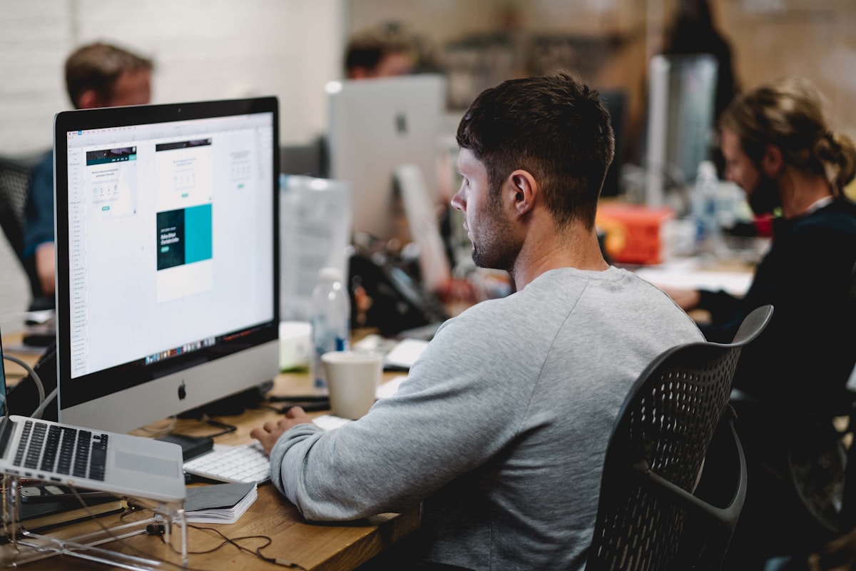Creative team producing video and content